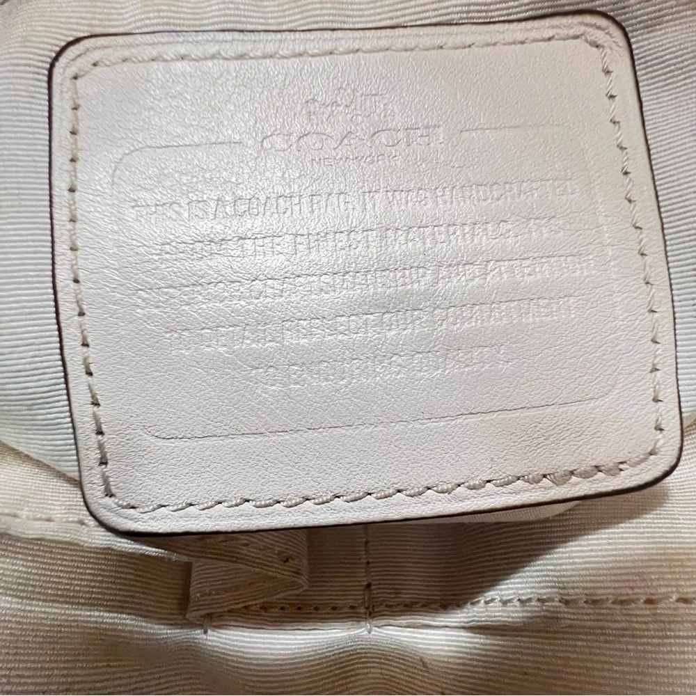 COACH F36378 Signature Classic Brown Leather/Khaki Jacquard Crossbody Bag